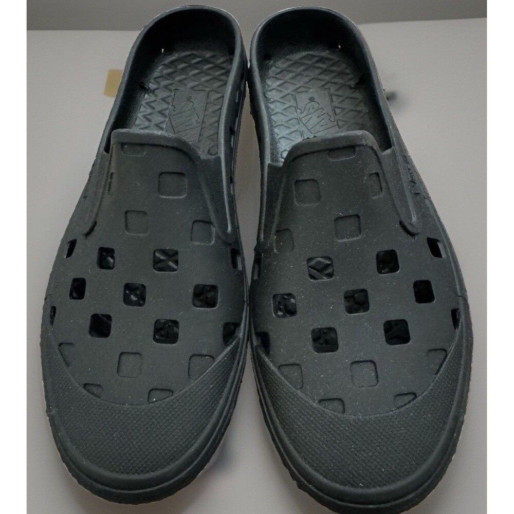 NWOB Vans Slip-On Mule TRK Black Water Shoes Men 6 Women 7.5 Casual Clogs Slipon